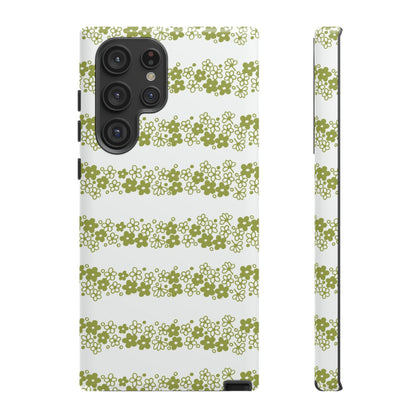 Pyrex Crazy Daisy Spring BlossonFloral Phone Case: Tough Cases with Elegant Green Floral Design, Durable Phone Cover