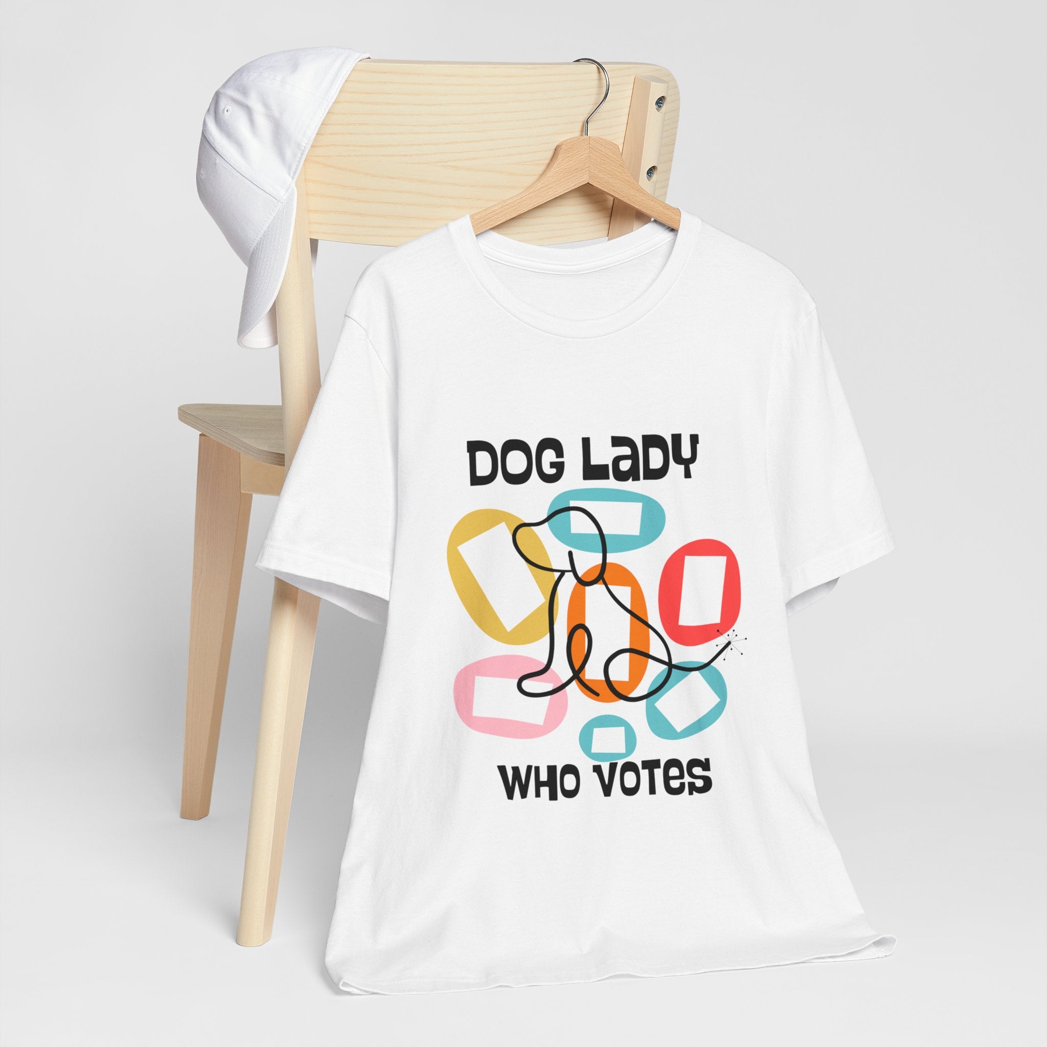 Dog Lady Who Votes Mid Century Modern Style