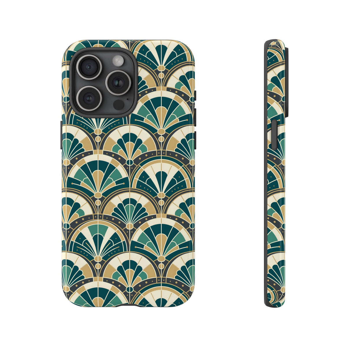 Art Deco Peacock Inspired Tough Phone Case