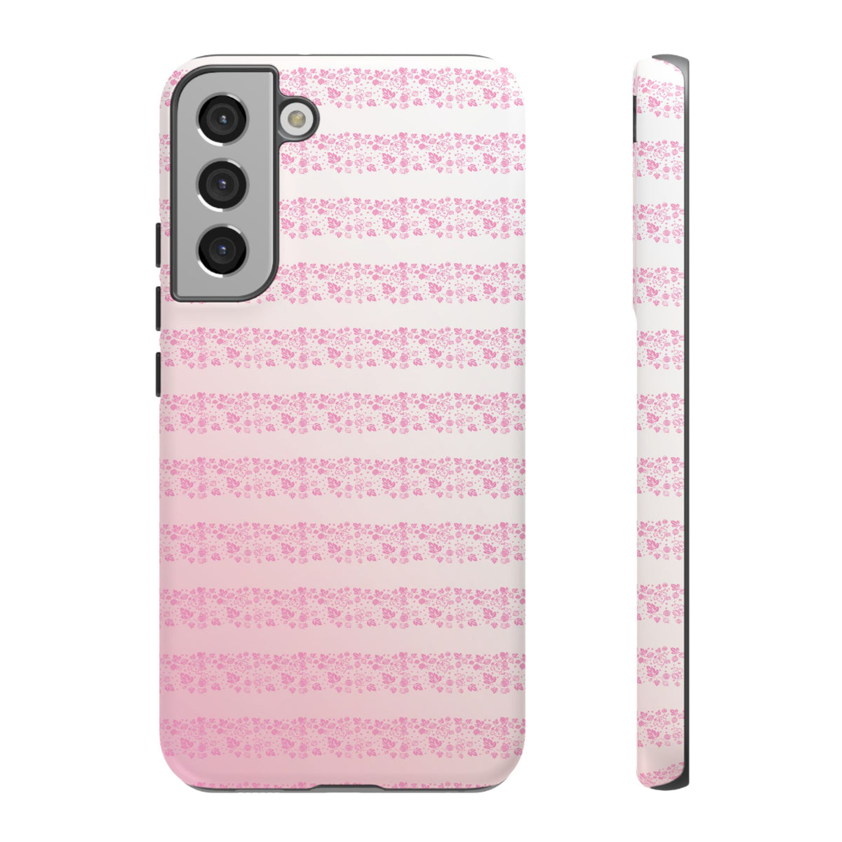 Pink Pyrex Gooseberry Striped Phone Case, Stylish Phone Cover, Tough Protective Case, Cute Cell Phone Case, Trending Gift for Her