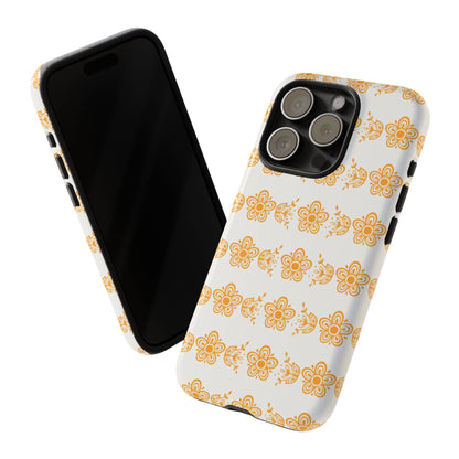 Pyrex Golden Butterfly Floral Phone Case, Tough Cases for Stylish Protection, Gift for Her, Durable, Trendy Floral Design, Cell Phone Cover