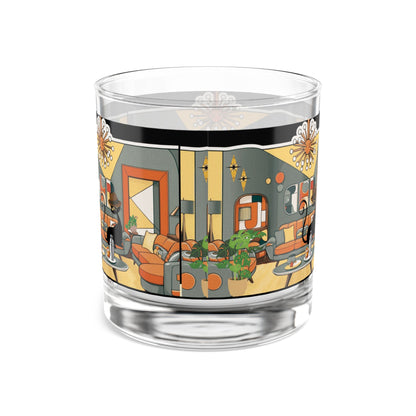 Mid Century Modern Barware Cool Cat Dude Bourbon Whiskey Glassware - Mid Century Modern Gal