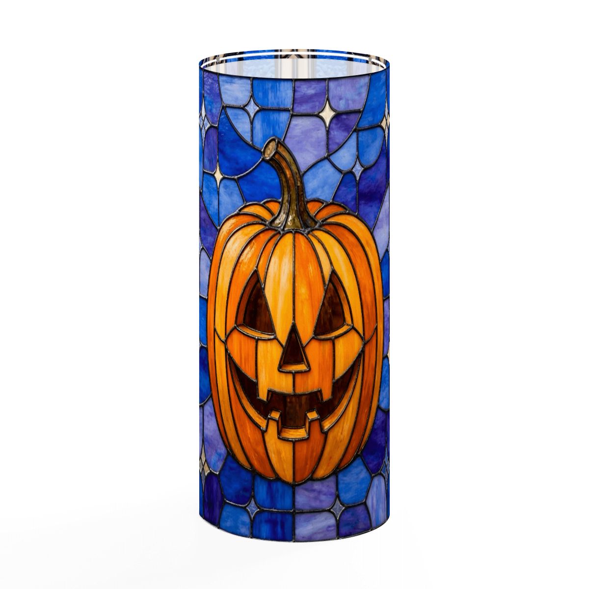 Halloween Stained Glass Style Jack-o&