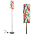 Mid Century Modern Retro Scandinavian Floral Slim Torchiere Floor Lamp - Mid Century Modern Gal