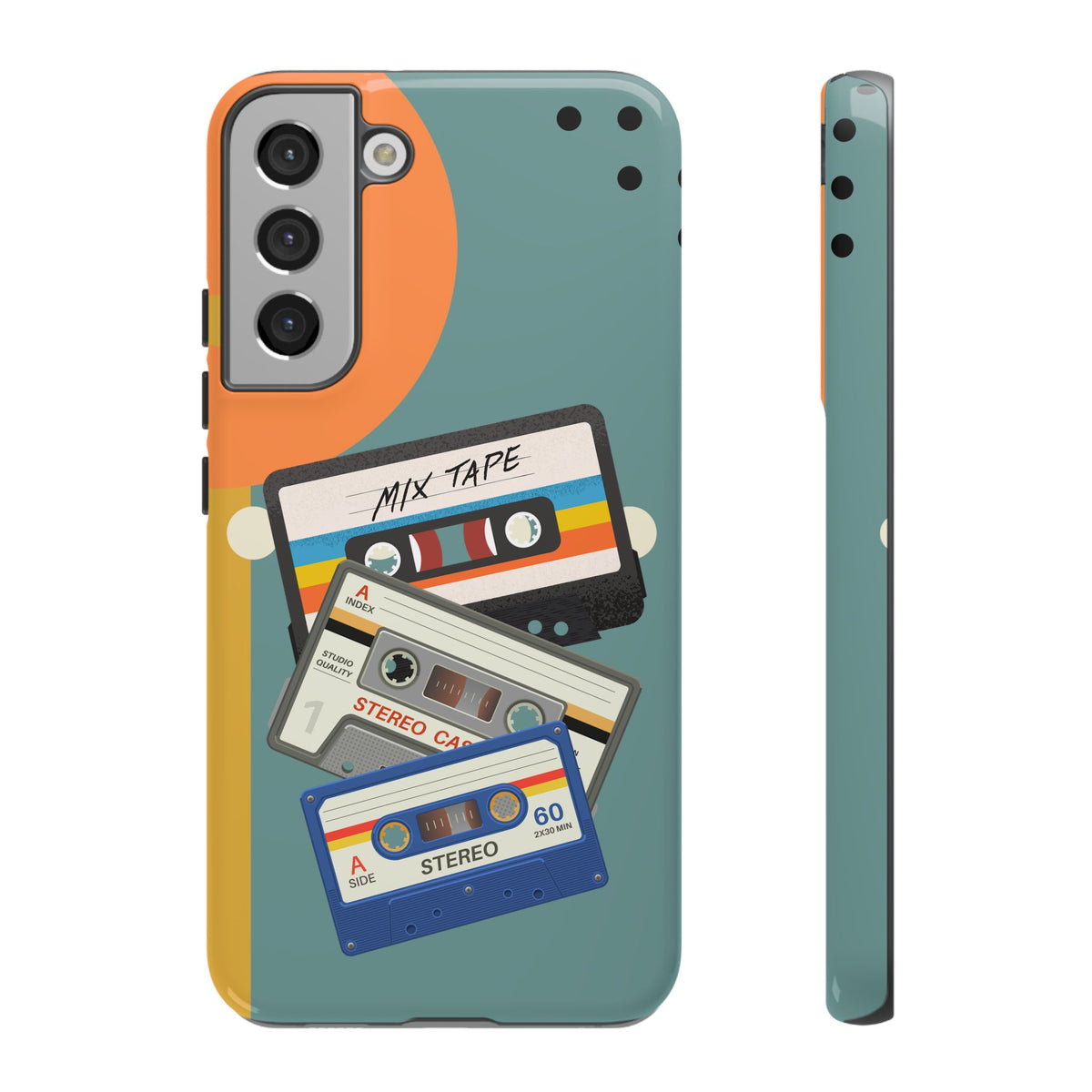 Gen X, Retro Cassettes Mid Mod Smart Phone Tough Cases - Mid Century Modern Gal