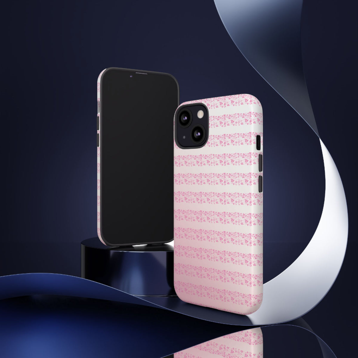 Pink Pyrex Gooseberry Striped Phone Case, Stylish Phone Cover, Tough Protective Case, Cute Cell Phone Case, Trending Gift for Her