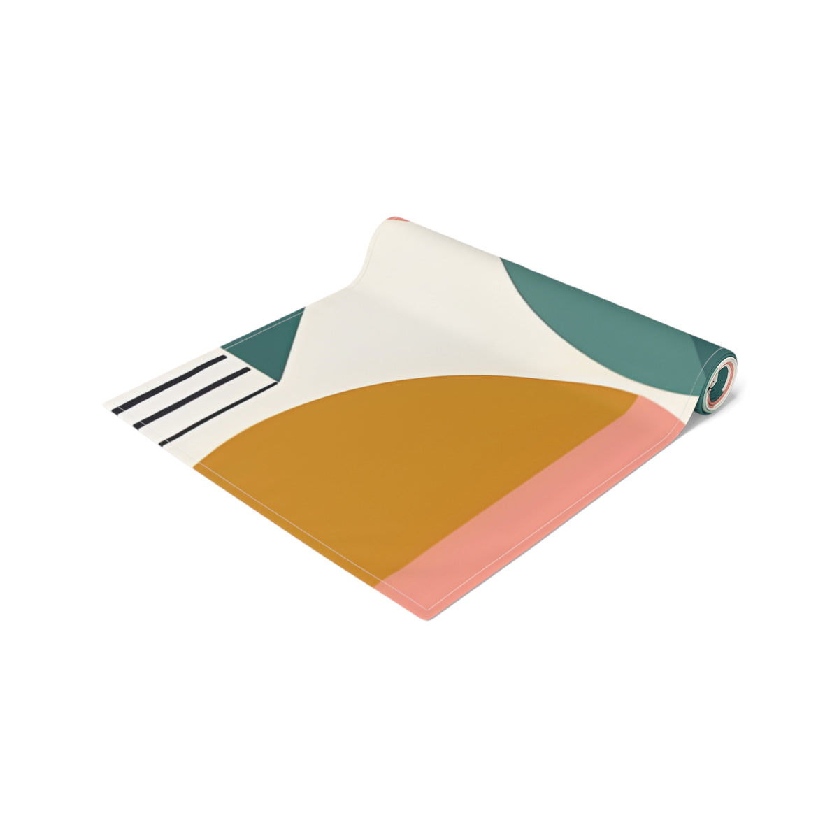 Mid Century Modern Scandinavian Designed Geometric Mod Boho Style Table Runner - Mid Century Modern Gal