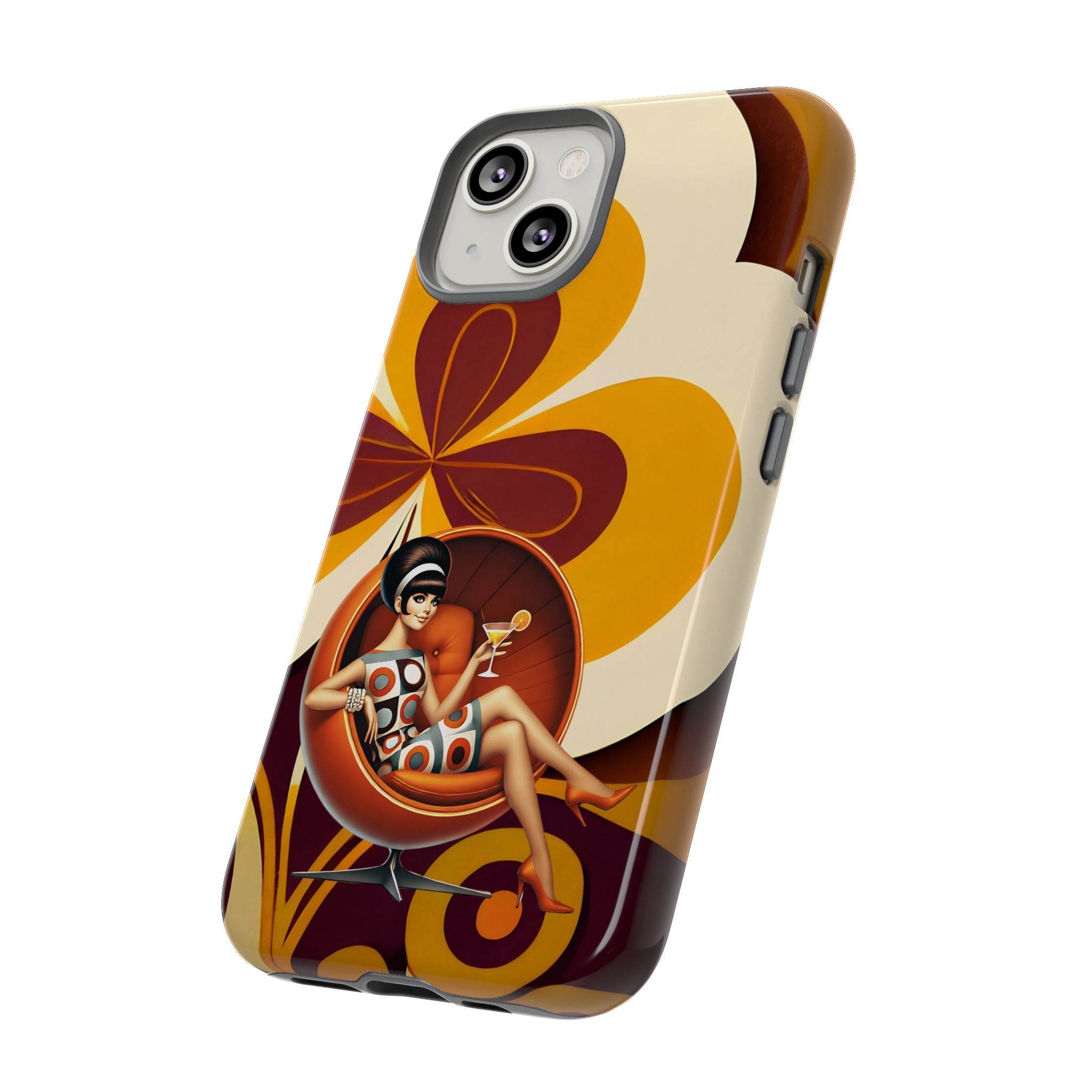 Groovy Mod 60s Retro Flower Power Phone Cases