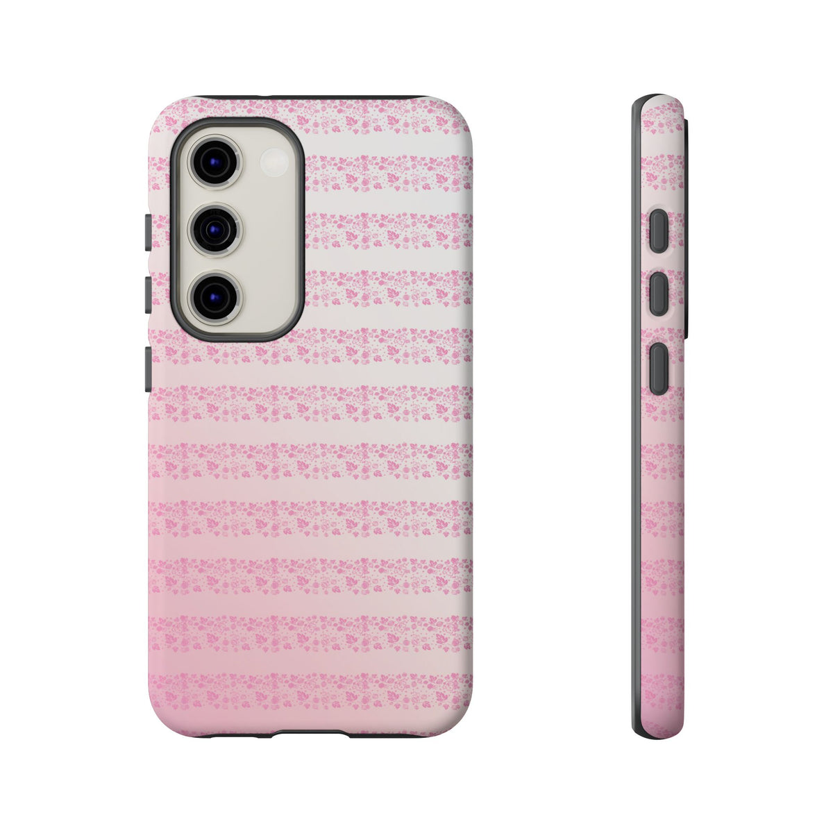 Pink Pyrex Gooseberry Striped Phone Case, Stylish Phone Cover, Tough Protective Case, Cute Cell Phone Case, Trending Gift for Her - Mid Century Modern Gal