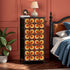 Mid Century Modern Retro Orbs Brown Orange Yellow Mod 4-Drawer Dresser - Mid Century Modern Gal