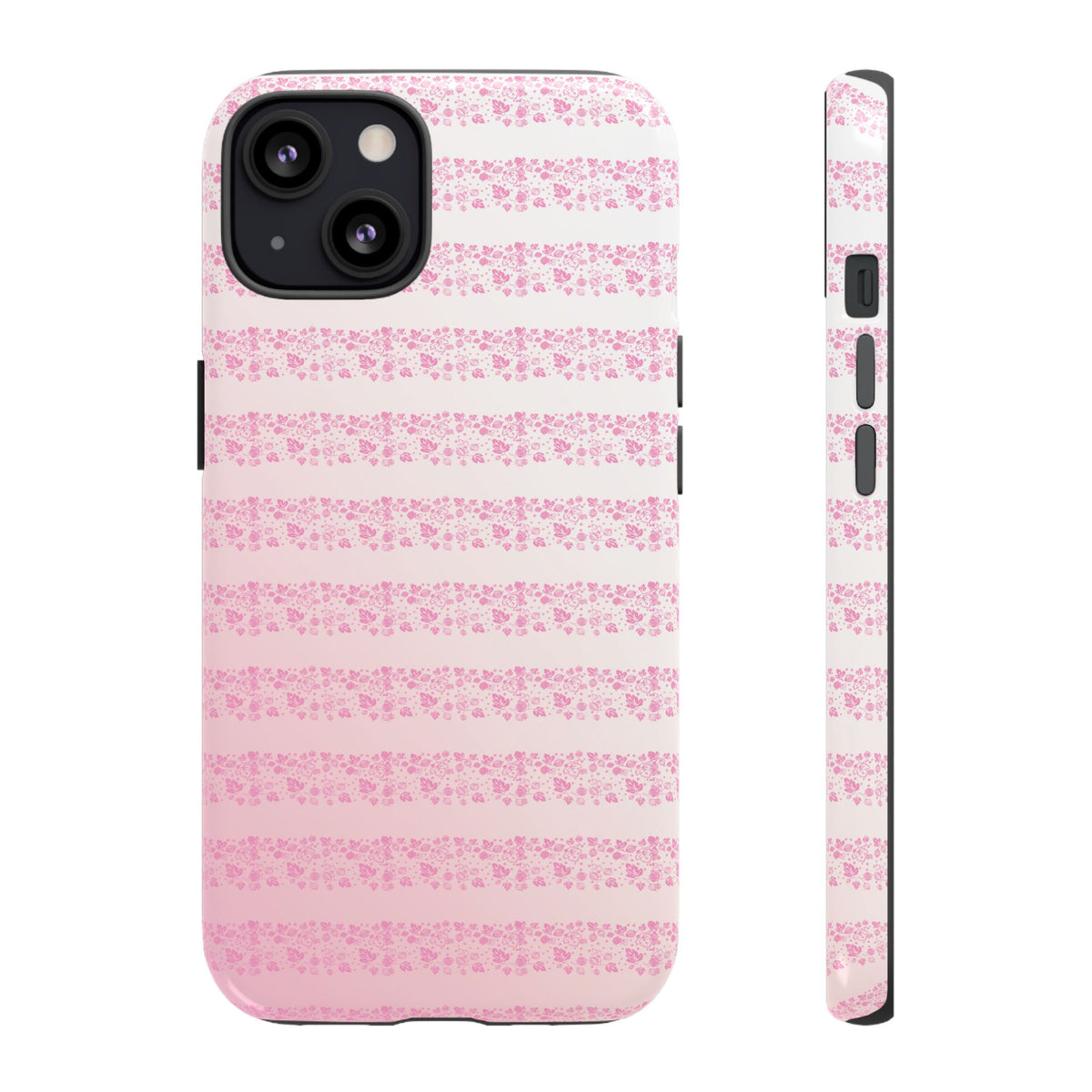 Pink Pyrex Gooseberry Striped Phone Case, Stylish Phone Cover, Tough Protective Case, Cute Cell Phone Case, Trending Gift for Her