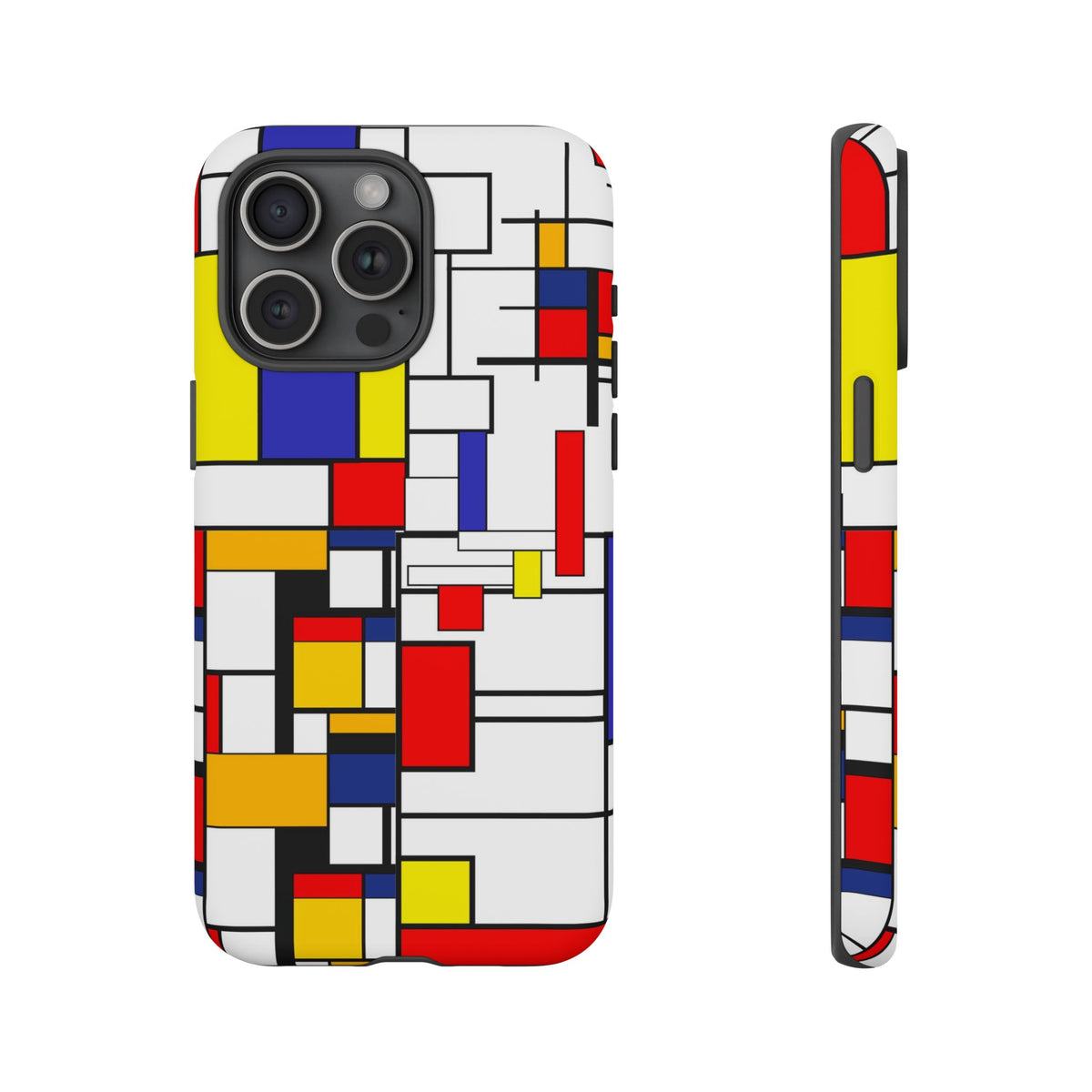 Retro Mod Mondrian, Mid Century Modern Style Tough Phone Case