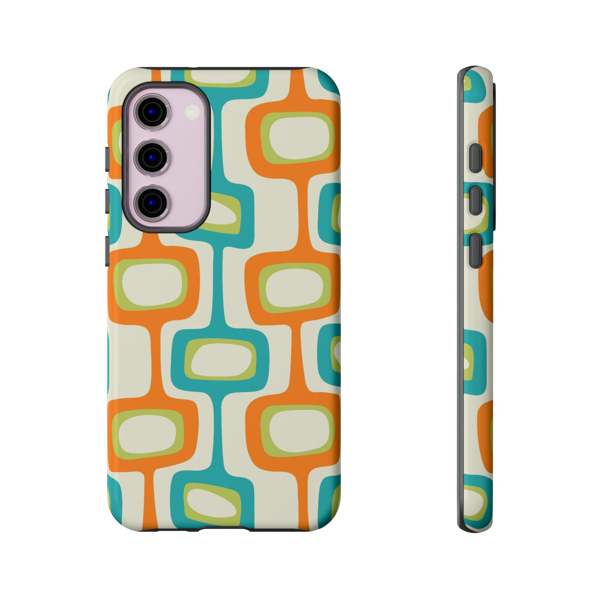 Mid Century Modern Groovy Googie Design, Colorful Smart Phone Tough Cases