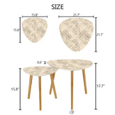 Art Deco Nesting Tables, Mid Century Modern End Tables - Mid Century Modern Gal