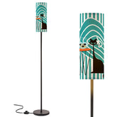 Atomic Fish Art, Mid Century Modern Kitschy Frisky Cat MCM Floor Lamp - Mid Century Modern Gal