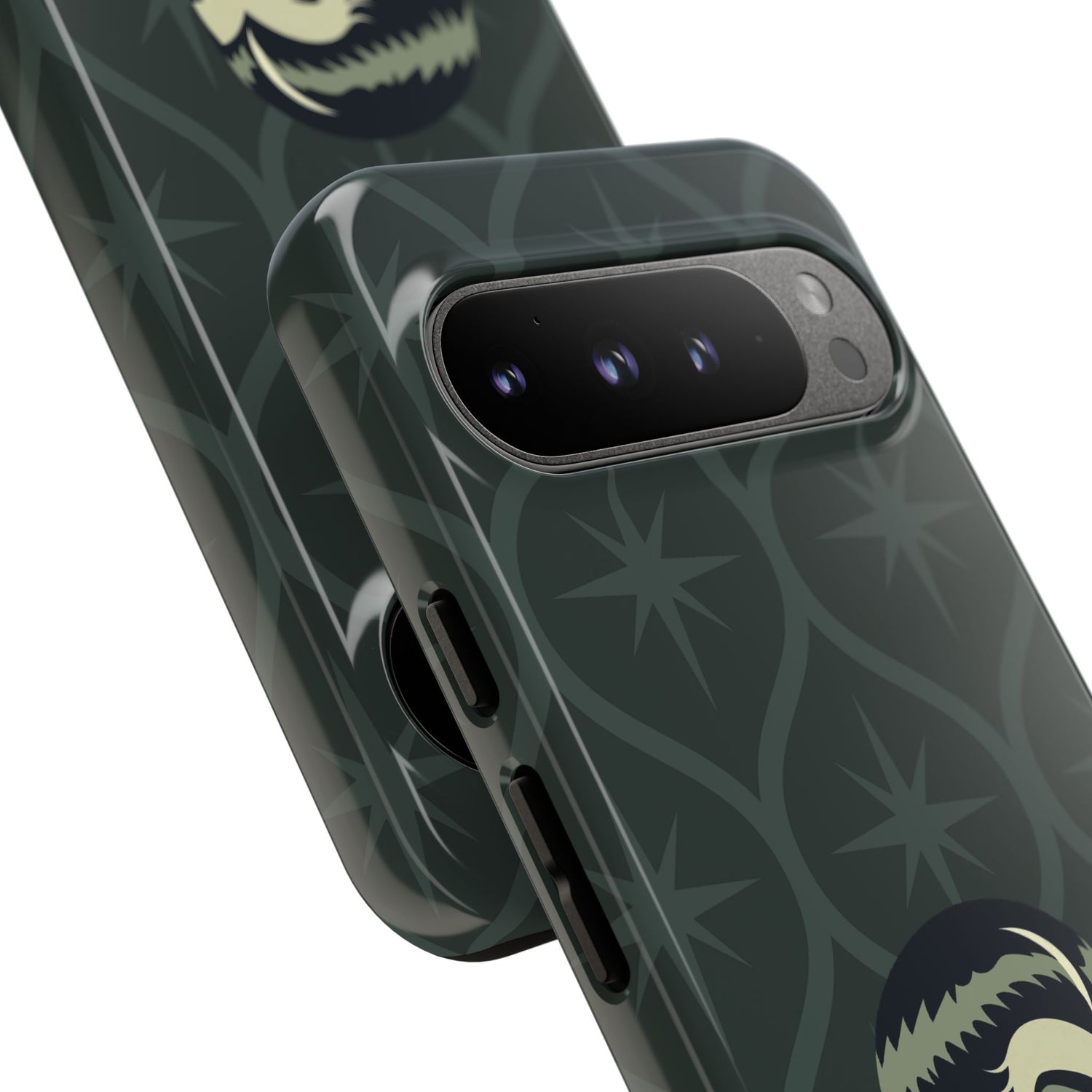 Vampire Dracula Girl Halloween Goth Horror Buff MCM Green Tough Phone Case