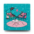 Atomic Reading Cats, Kitschy Mod Quirky Retro Modern Acrylic Wall Clock - Mid Century Modern Gal