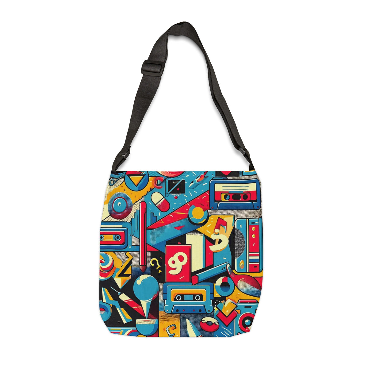 Hip 90s Retro Groovy Gifts For 90s Lover, Adjustable Tote Bag - Mid Century Modern Gal