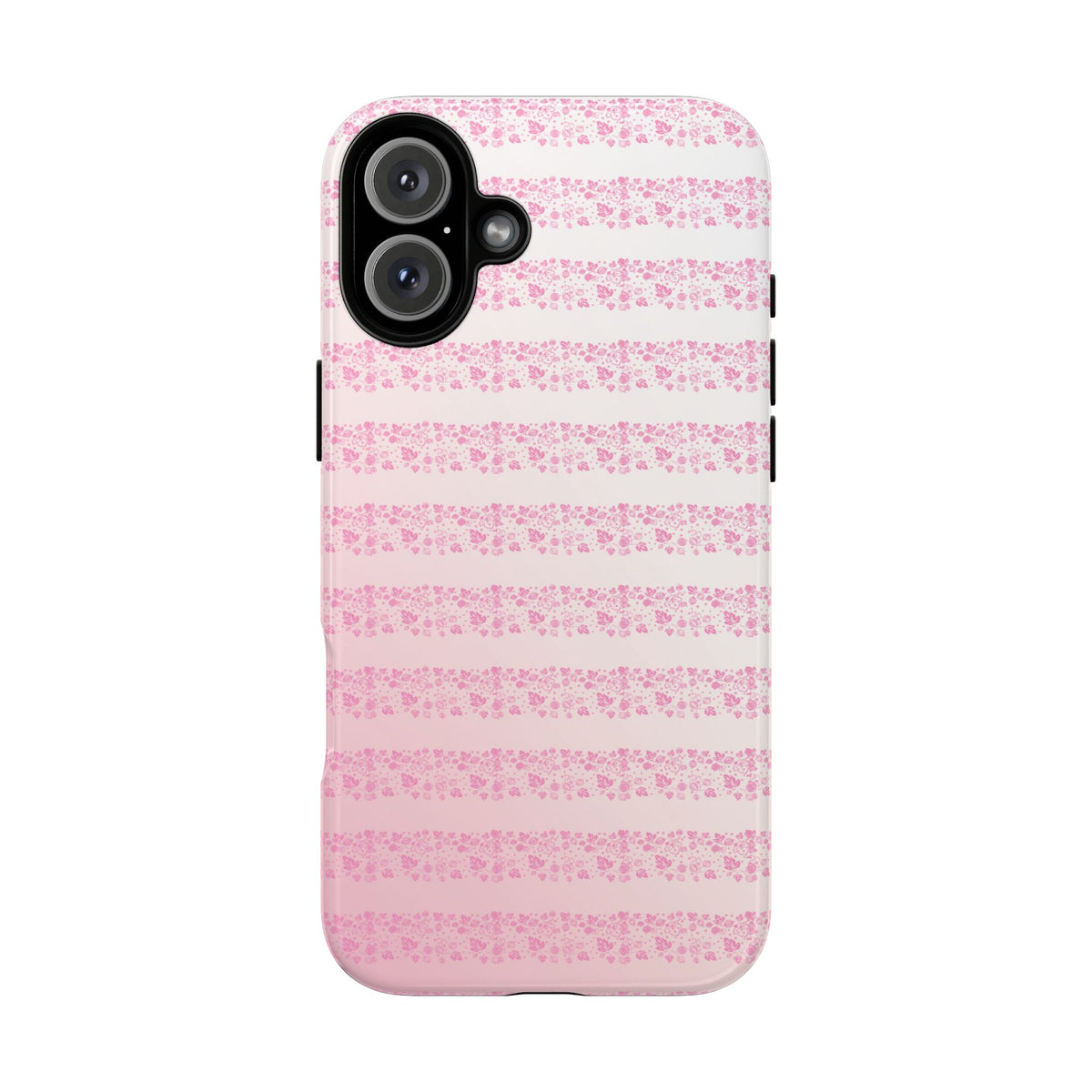 Pink Pyrex Gooseberry Striped Phone Case, Stylish Phone Cover, Tough Protective Case, Cute Cell Phone Case, Trending Gift for Her