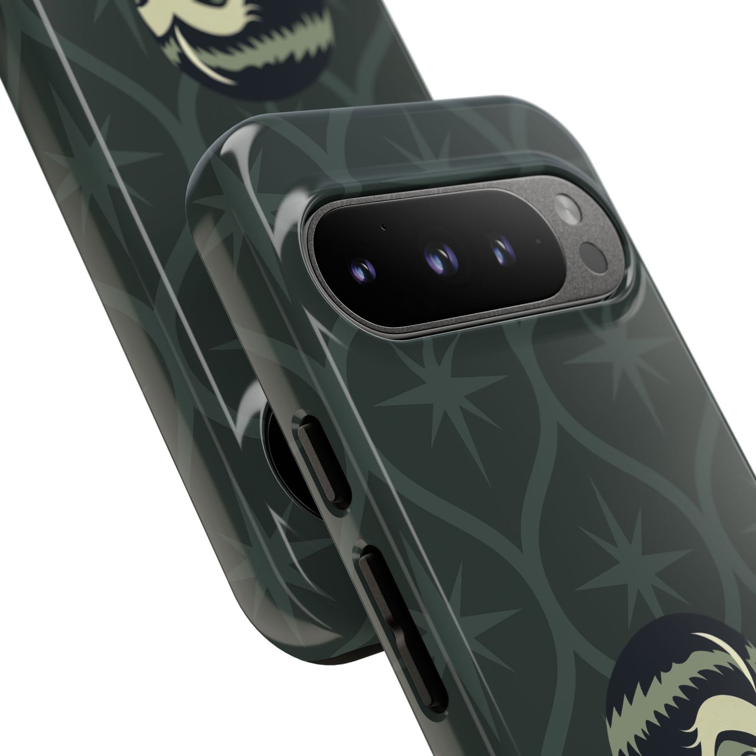 Vampire Dracula Girl Halloween Goth Horror Buff MCM Green Tough Phone Case