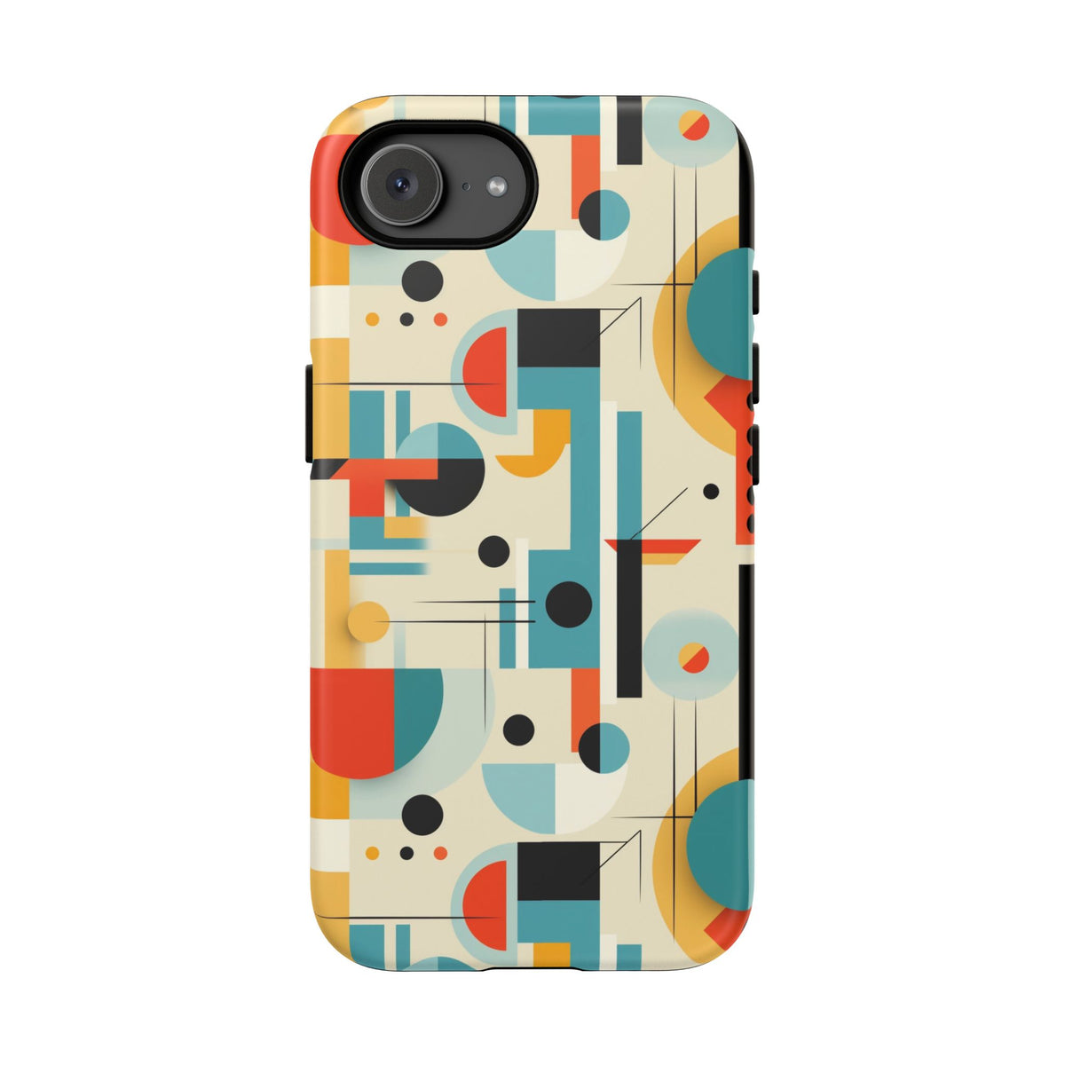 Bauhaus Designed Mid Mod Geometric Groovy Smart Phone, iPhone, Samsung, Pixel Compatible Tough Cases