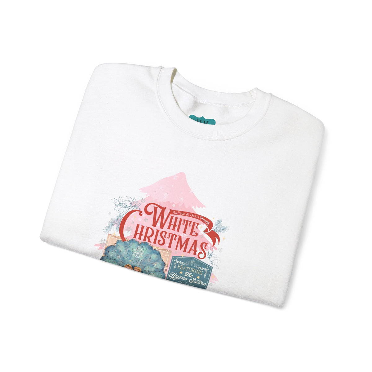 Sister Sister Festive 'White Christmas' Unisex Crewneck Sweatshirt - Cozy Holiday Apparel - Mid Century Modern Gal