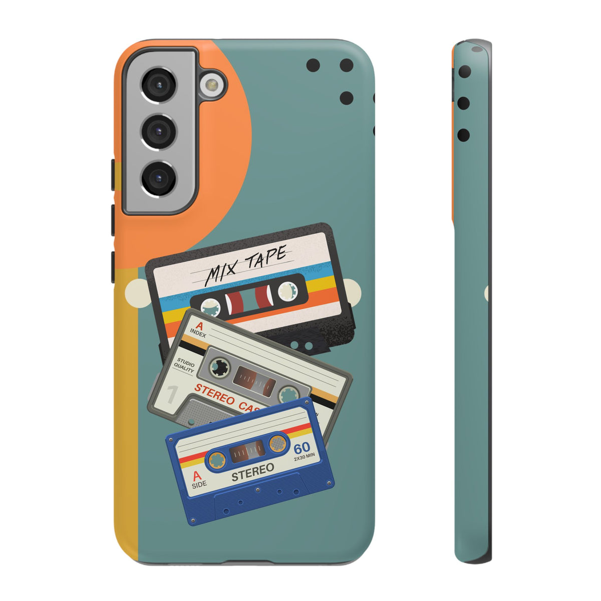 Gen X, Retro Cassettes Mid Mod Smart Phone Tough Cases - Mid Century Modern Gal