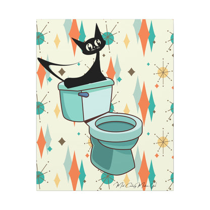 Retro Bathroom, Atomic Cat, Franciscan Starburst 50&