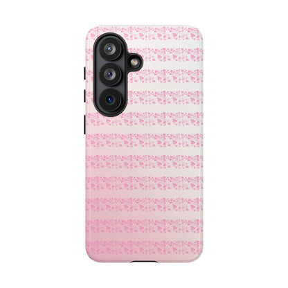 Pink Pyrex Gooseberry Striped Phone Case, Stylish Phone Cover, Tough Protective Case, Cute Cell Phone Case, Trending Gift for Her