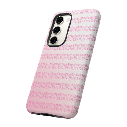 Pink Pyrex Gooseberry Striped Phone Case, Stylish Phone Cover, Tough Protective Case, Cute Cell Phone Case, Trending Gift for Her
