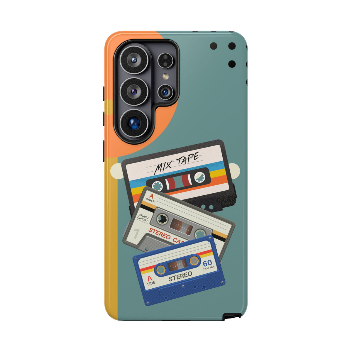 Gen X, Retro Cassettes Mid Mod Smart Phone Tough Cases - Mid Century Modern Gal