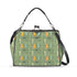 Mid Century Modern Green Yellow Atomic 50s Kisslock Crossbody Purse - Mid Century Modern Gal