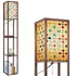 Scandinavian Floral Mid Mod Retro Floor Lamp with Shelves - Mid Century Modern Gal