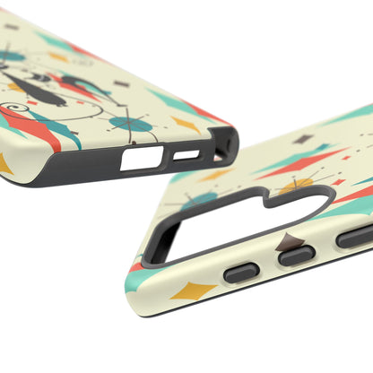 Atomic Kitty Cat, Mid Mod Franciscan Pattern, Kitsch Tough Phone Cases