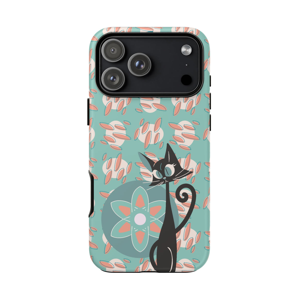 Atomic Cat, Mid Century Modern Funky Fun Smart Phone Tough Phone Cases