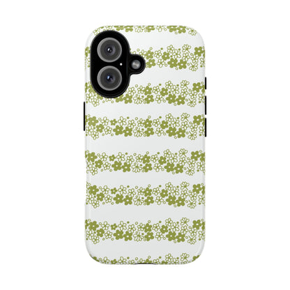 Pyrex Crazy Daisy Spring BlossonFloral Phone Case: Tough Cases with Elegant Green Floral Design, Durable Phone Cover