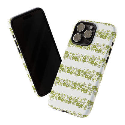 Pyrex Crazy Daisy Spring BlossonFloral Phone Case: Tough Cases with Elegant Green Floral Design, Durable Phone Cover