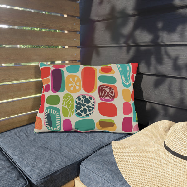 Mid Century Modern Amoeba Designed, Outdoor Garden  Pillows