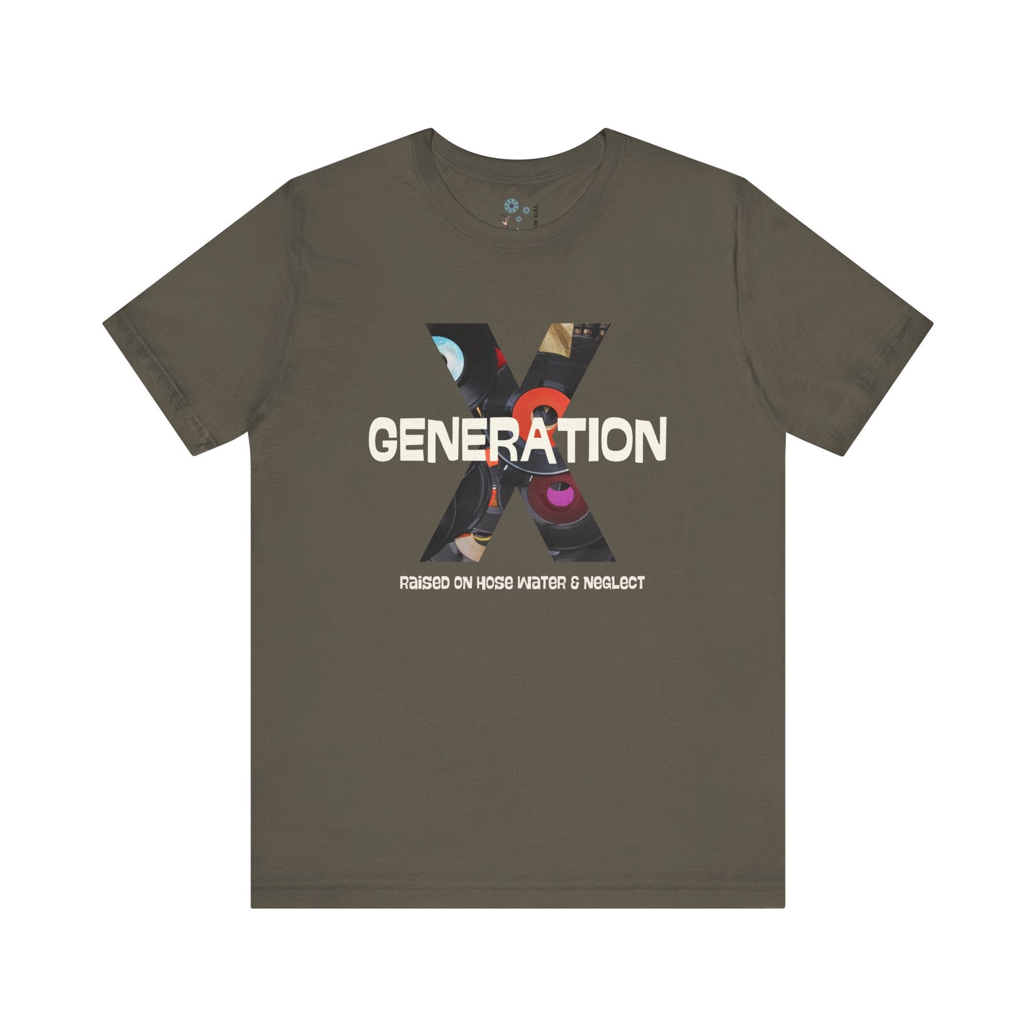 Generation X Retro Tee, Raised On Hose Water And Neglect Unisex Jersey Short Sleeve Tee