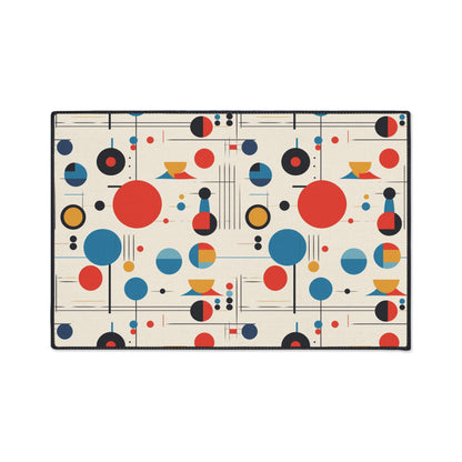 Mid Century Modern Bauhaus Designed Geometric MCM Floor Mat