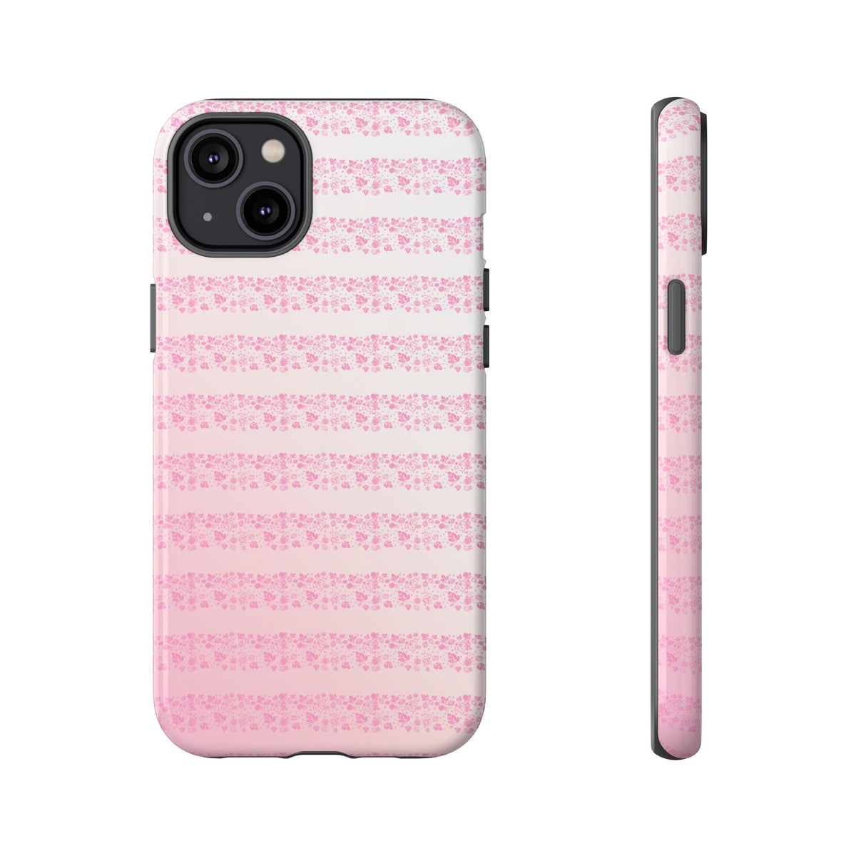 Pink Pyrex Gooseberry Striped Phone Case, Stylish Phone Cover, Tough Protective Case, Cute Cell Phone Case, Trending Gift for Her - Mid Century Modern Gal