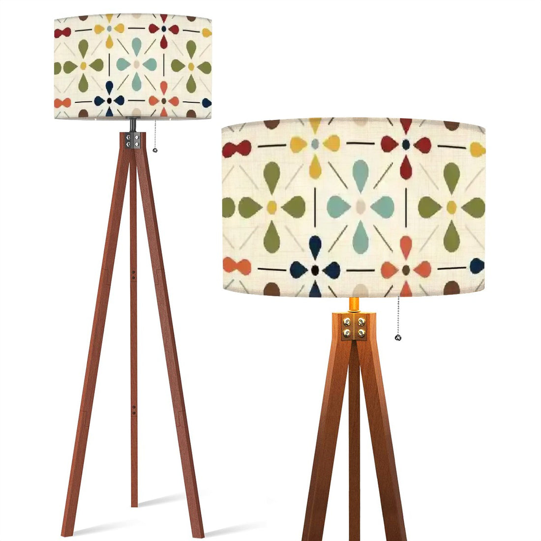 Scandinavian Flower, Mid Modern Danish Design Tripod Floor Lamp - Mid Century Modern Gal