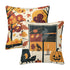 Mid Century Modern Scandinavian Fall, Halloween Golden Yellow, Black Orange Pillow Covers ONLY - Mid Century Modern Gal