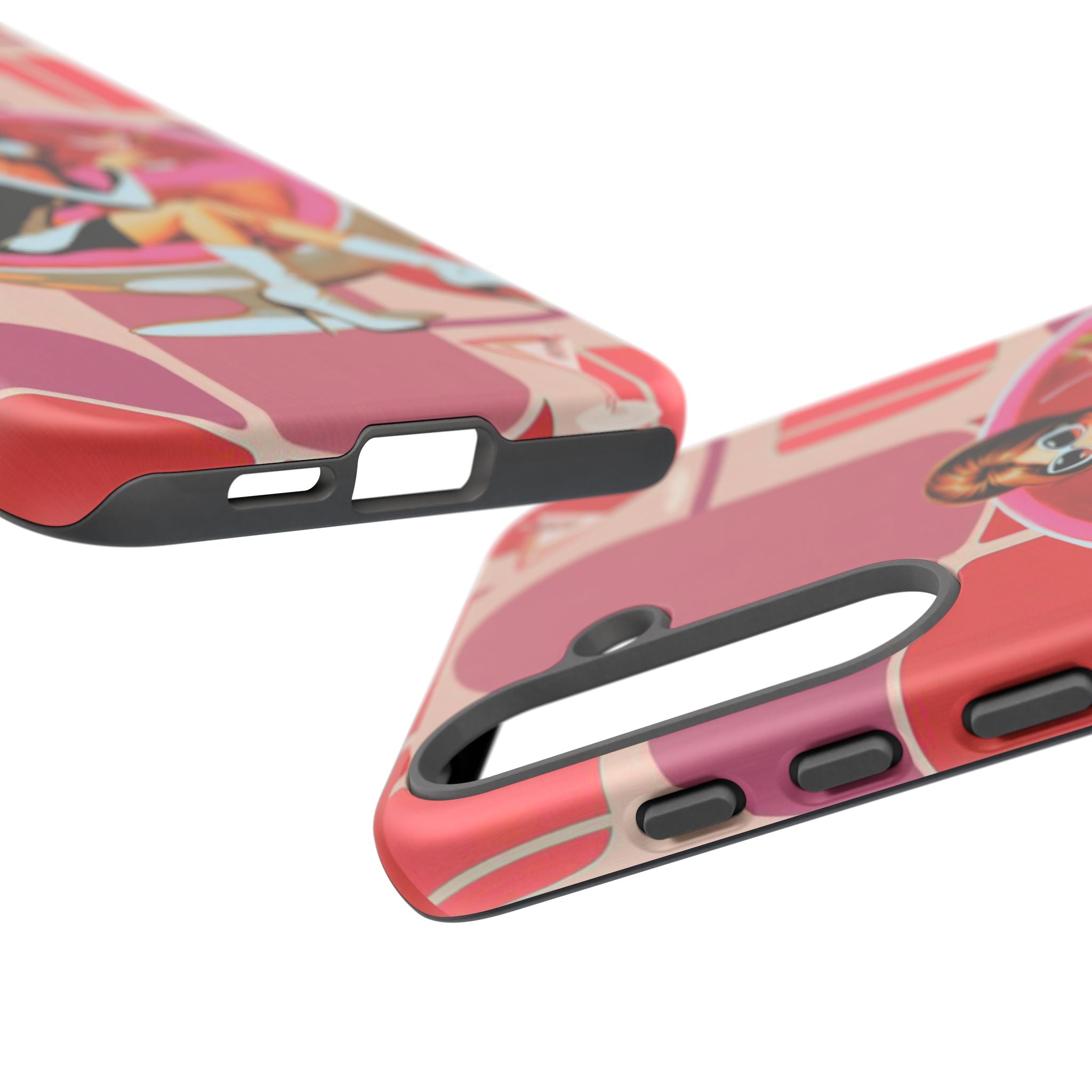 Mid Mod 60s Mod Gal, Kick Back Enjoy, Retro Chic Phone Case with Cocktail Design