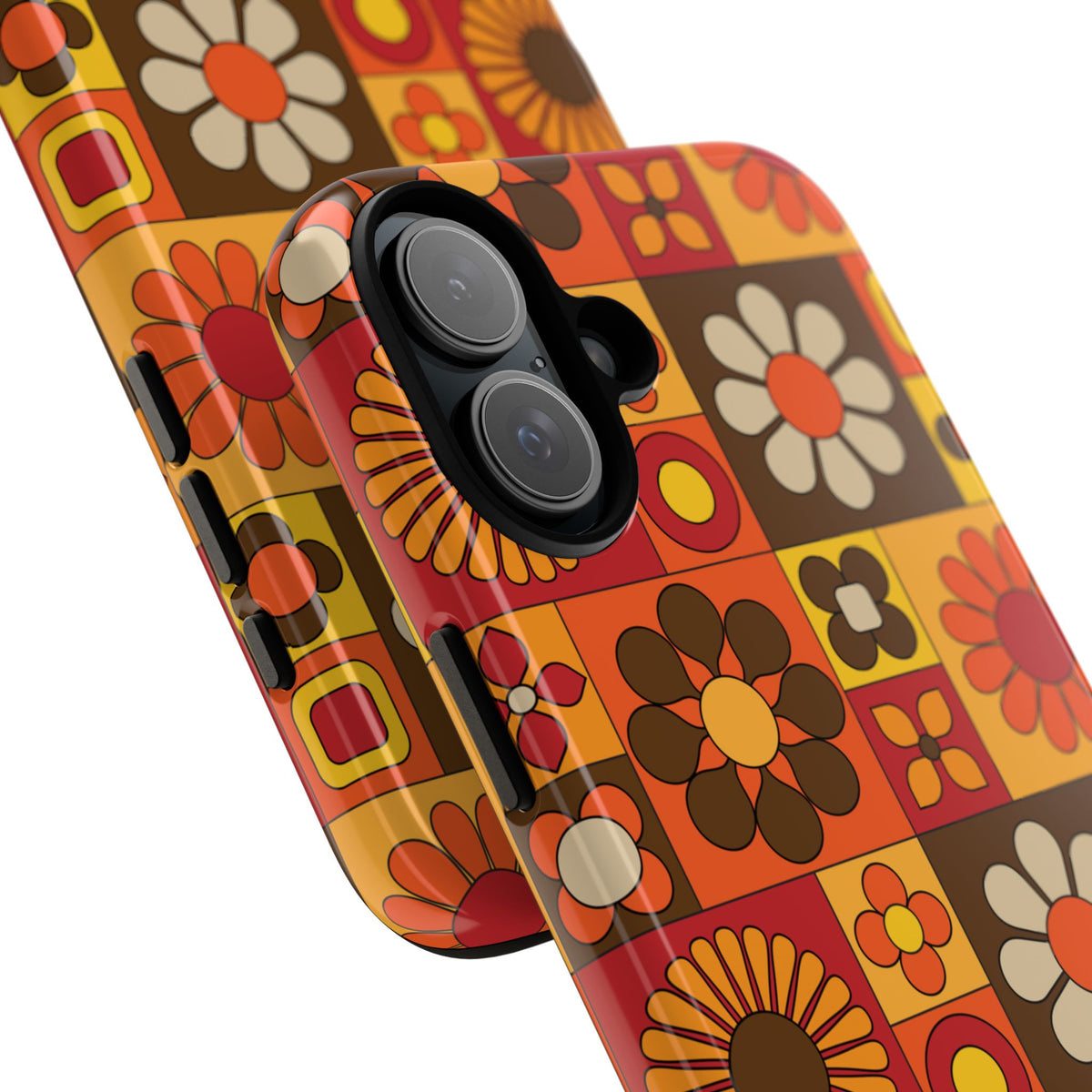 Retro 70s Mid Mod Floral Phone Case | Tough Cases for Flower Lovers