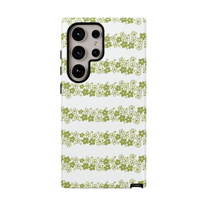 Pyrex Crazy Daisy Spring BlossonFloral Phone Case: Tough Cases with Elegant Green Floral Design, Durable Phone Cover