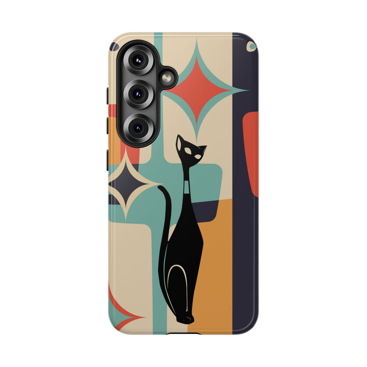 Atomic Cat, Sexton Cat, Mid Mod, Retro Geometric, Starburst Tough Phone Cases