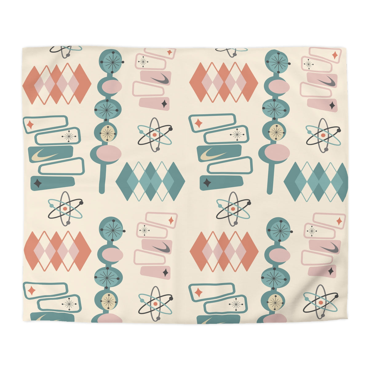 Mid Century Modern Googie Designs, Palm Springs Style, MCM Duvet Cover - Mid Century Modern Gal