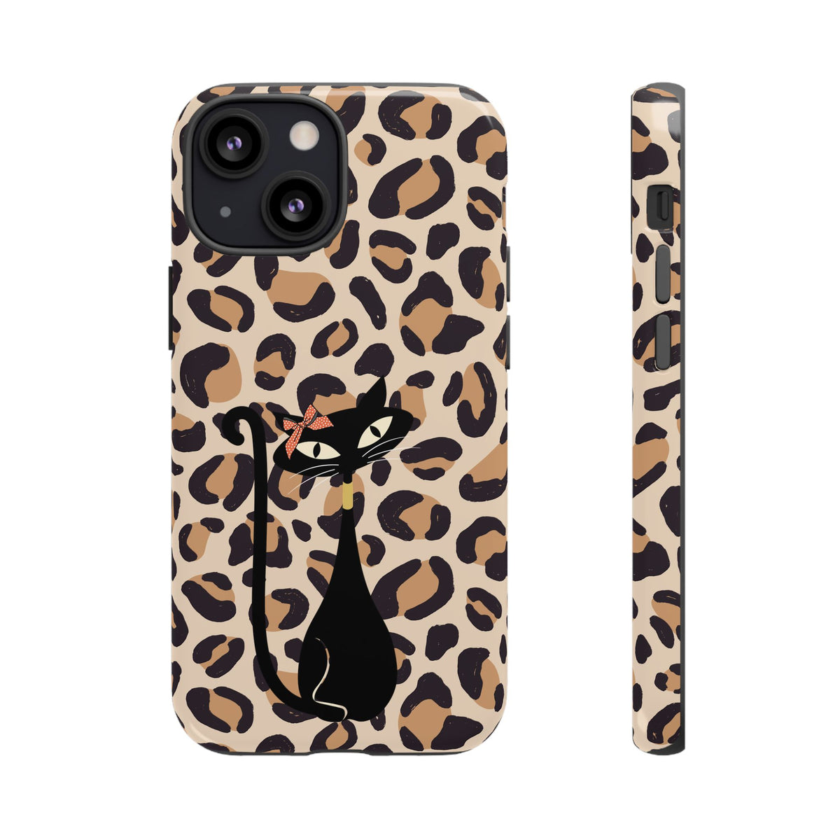 Mid Century Modern 50s Leopard Print, Atomic Cat, Mid Mod Tough Cases - Mid Century Modern Gal