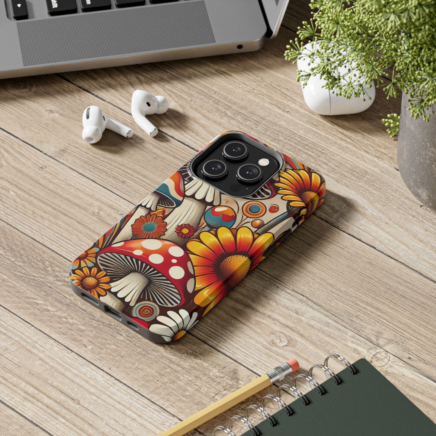 Bohemian Floral Mushroom Tough Phone Case - Trendy Protection for Nature Lovers Bohemian Floral Mushroom Tough Phone Case - Trendy Protection for Nature Lovers